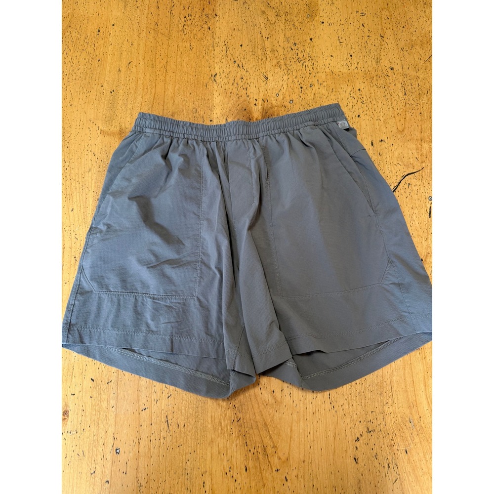 Lululemon Bowline Large Mens Brown Ripstop Elastic Waist Athletic Shorts 5"